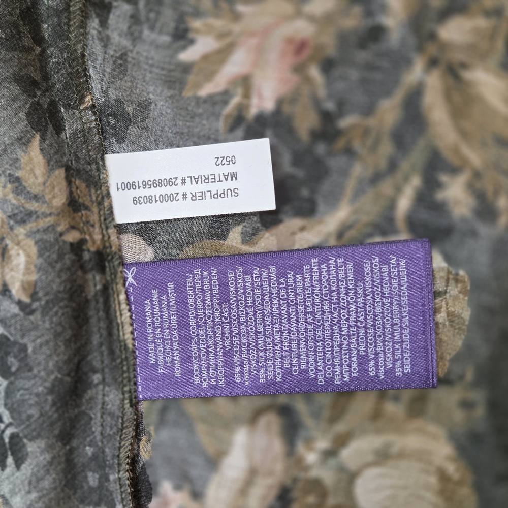 Ralph Lauren Blayke Floral-print Jacquard Silk Blend Dress, NWT - Picture 12 of 15
